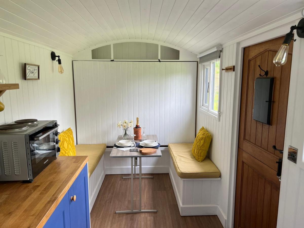 וולס Shepherds Hut With Hot Tub מראה חיצוני תמונה